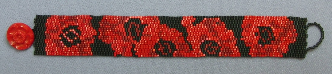 peyote poppy bracelet