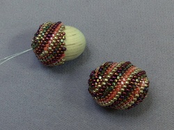 Wooden Peyote Beaded Beads