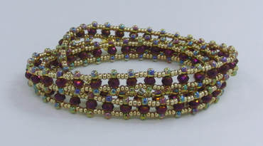 Right Angle Weave Crystal Wrap Bracelet Class